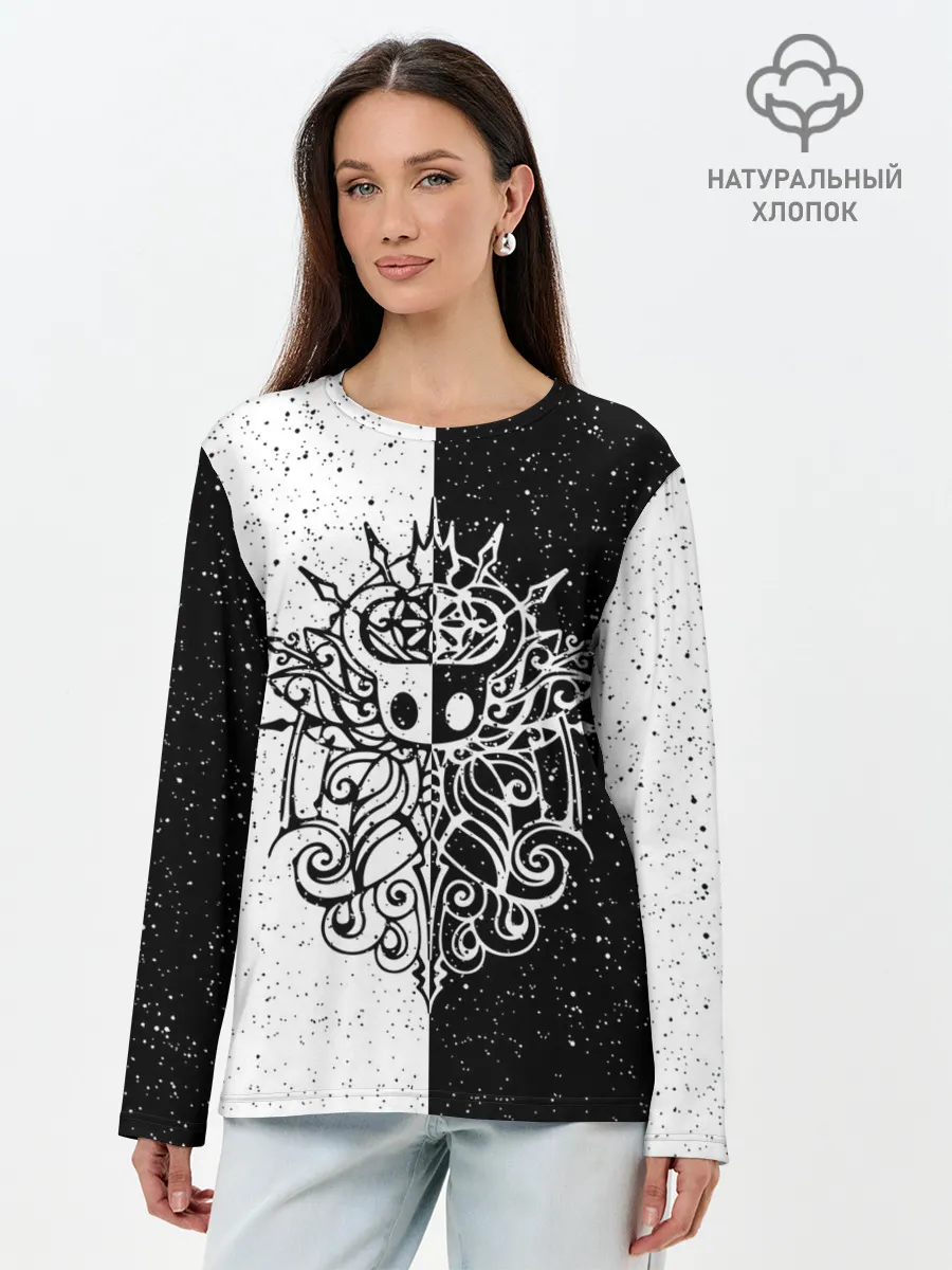 Лонгслив женский. Хлопок / HOLLOW KNIGHT | ХОЛЛОУ НАЙТ