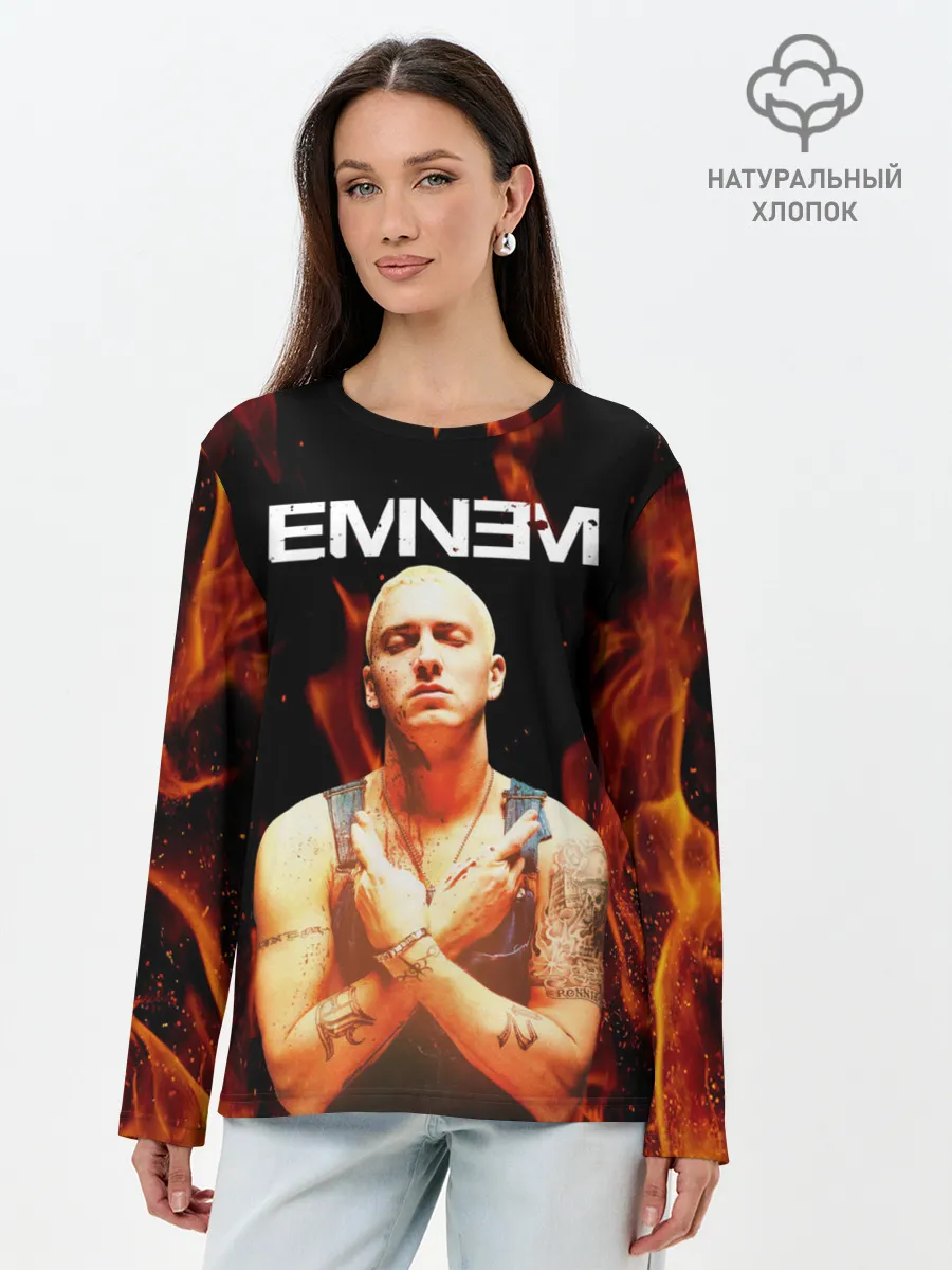 Лонгслив женский. Хлопок / EMINEM.
