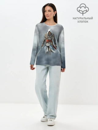 Лонгслив женский. Хлопок / ASSASSINS CREED.