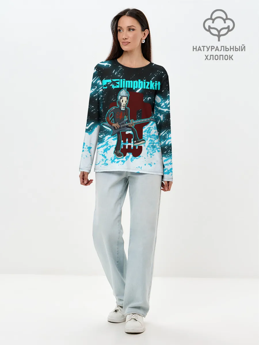 Лонгслив женский. Хлопок / LIMP BIZKIT