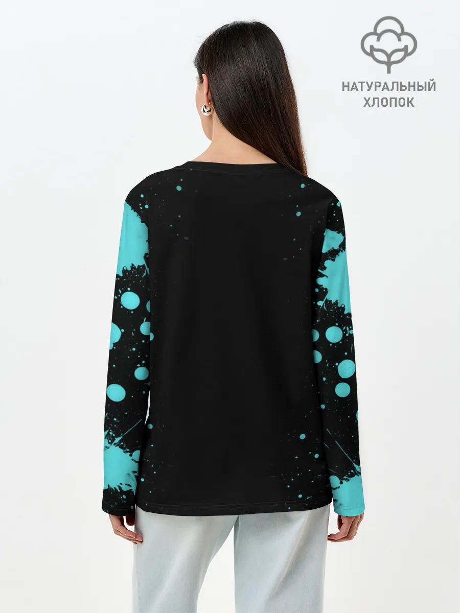 Лонгслив женский. Хлопок / Undertale