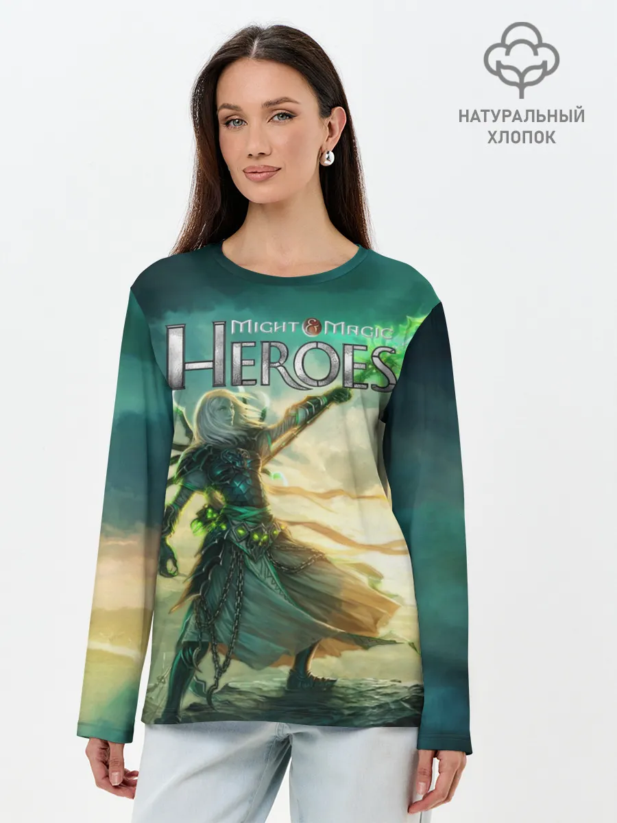 Лонгслив женский. Хлопок / Heroes of Might and Magic