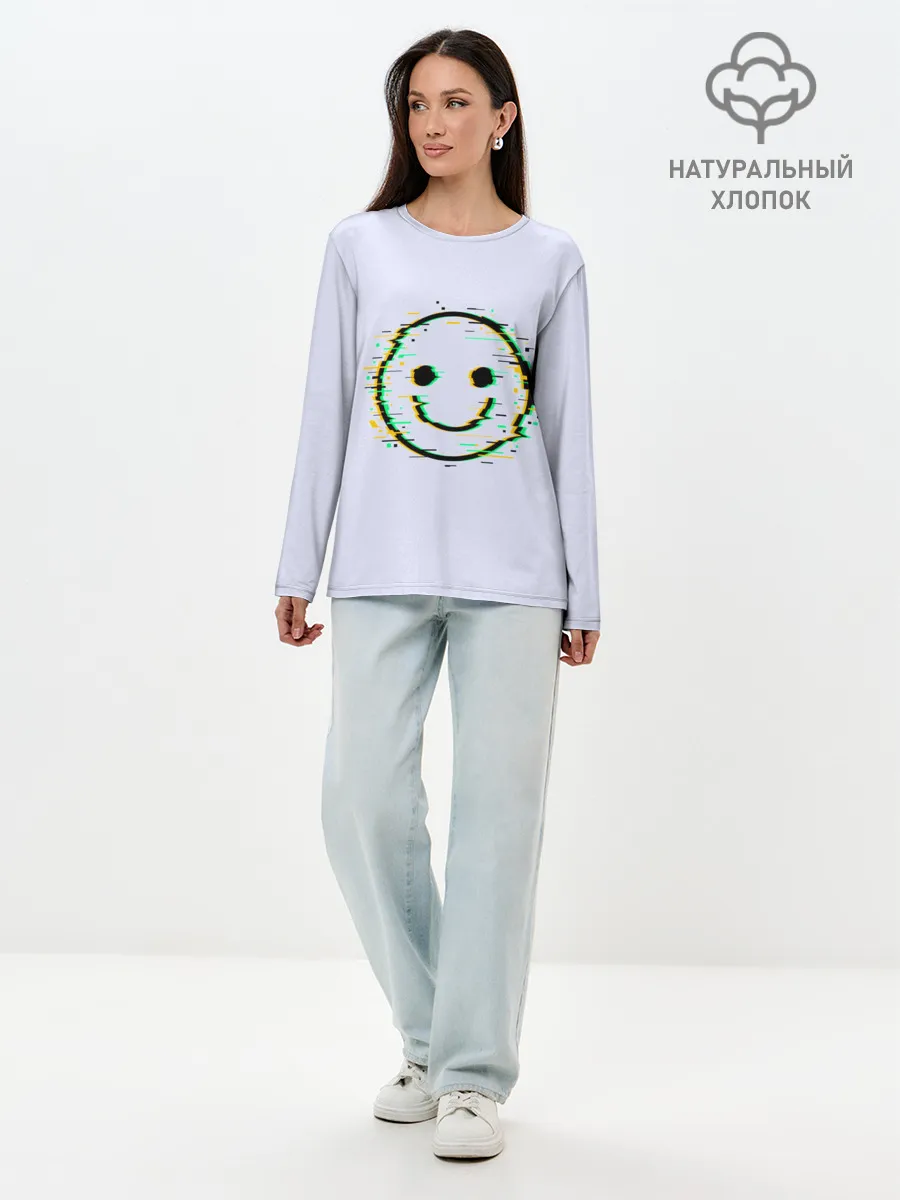 Лонгслив женский. Хлопок / Smile