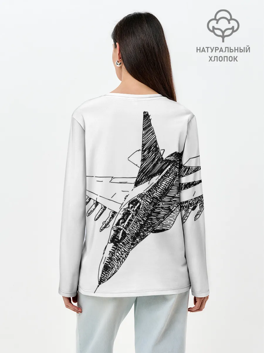 Лонгслив женский. Хлопок / ВВС России