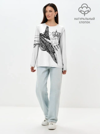 Лонгслив женский. Хлопок / ВВС России