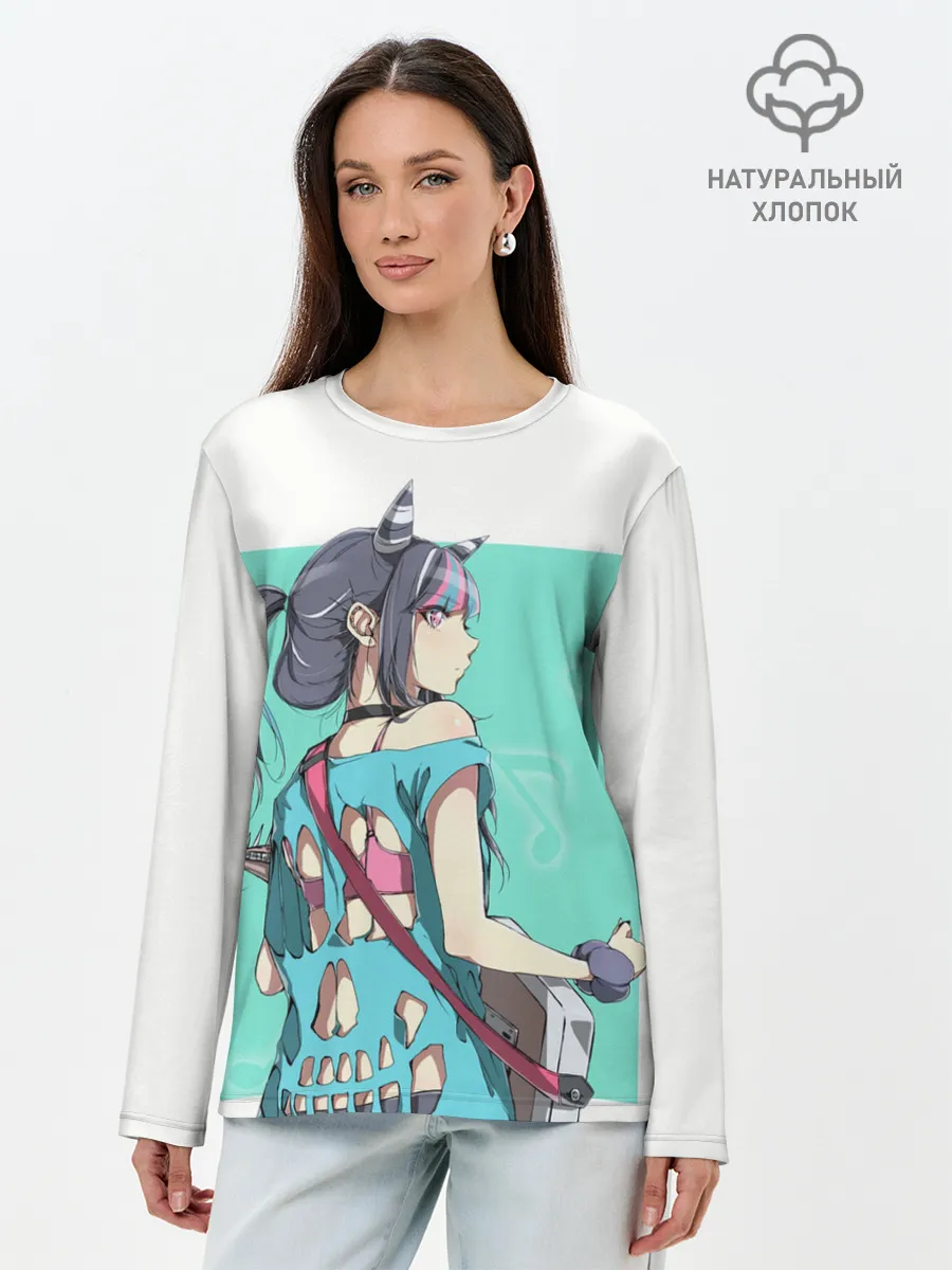 Лонгслив женский. Хлопок / Ibuki Mioda