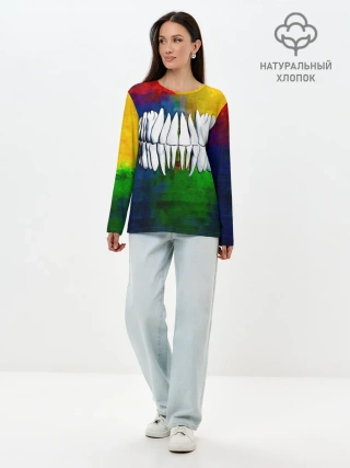 Лонгслив женский. Хлопок / Dentist