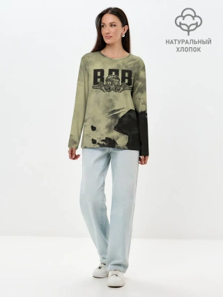 Лонгслив женский. Хлопок / ВДВ