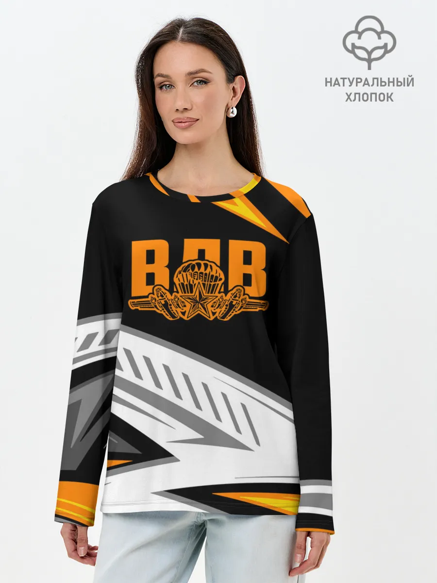 Лонгслив женский. Хлопок / ВДВ