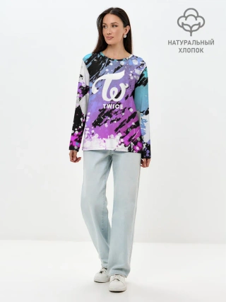 Лонгслив женский. Хлопок / Twice