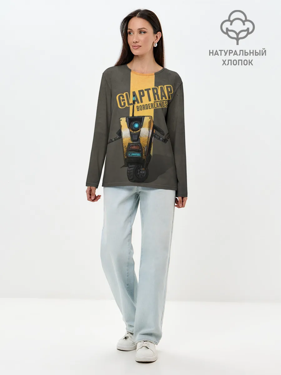 Лонгслив женский. Хлопок / Claptrap