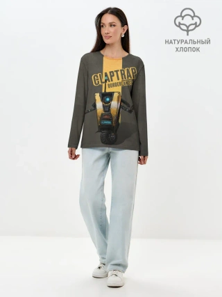 Лонгслив женский. Хлопок / Claptrap