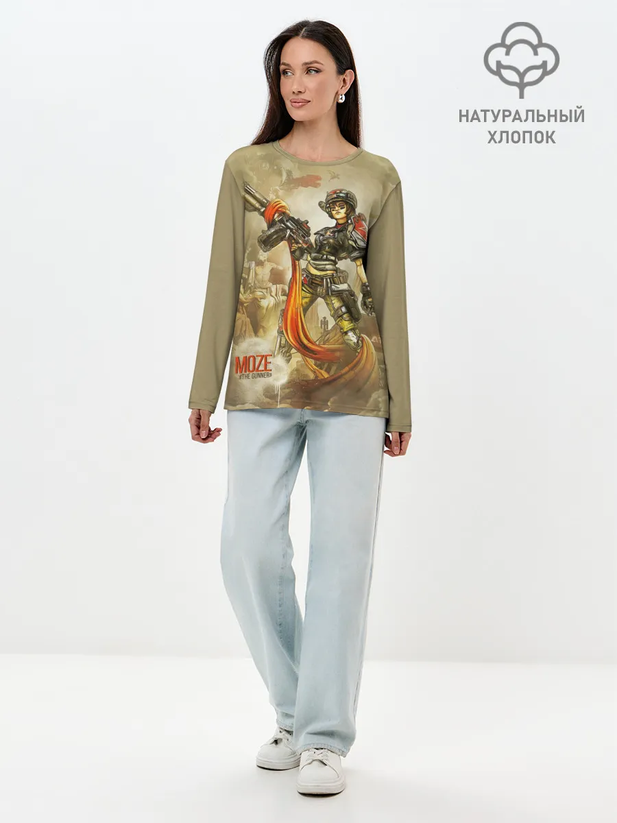 Лонгслив женский. Хлопок / Moze