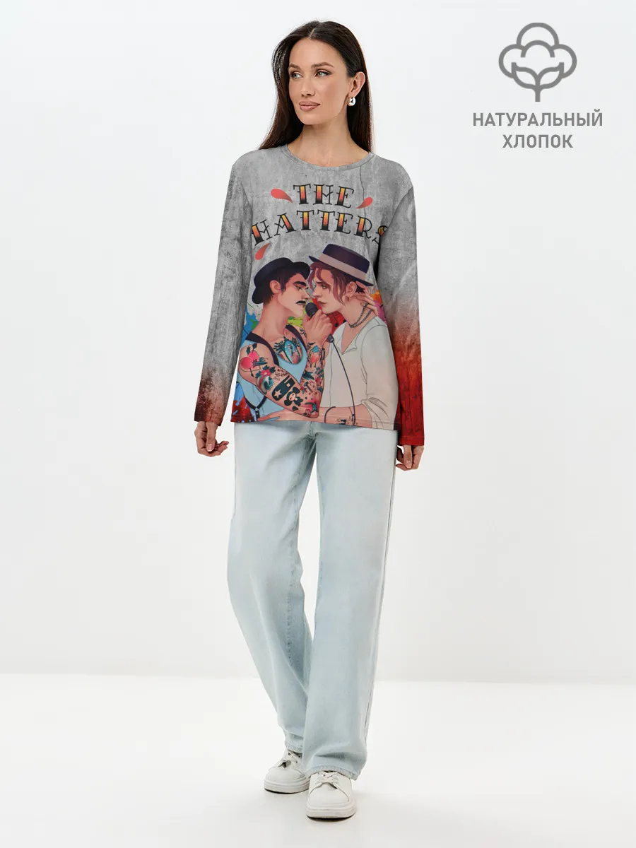 Лонгслив женский. Хлопок / THE HATTERS