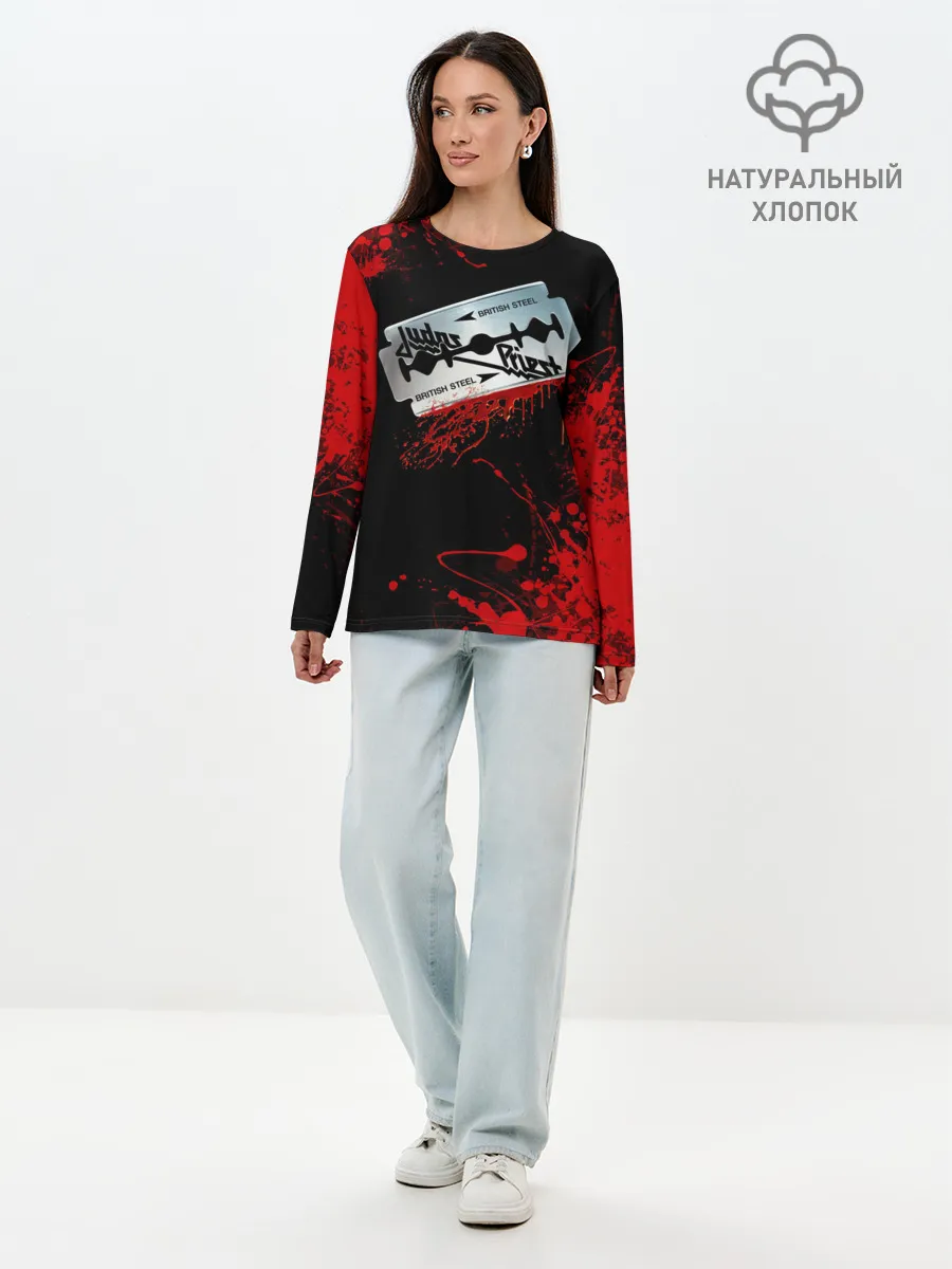 Лонгслив женский. Хлопок / JUDAS PRIEST.