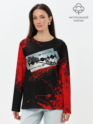 Лонгслив женский. Хлопок / JUDAS PRIEST.