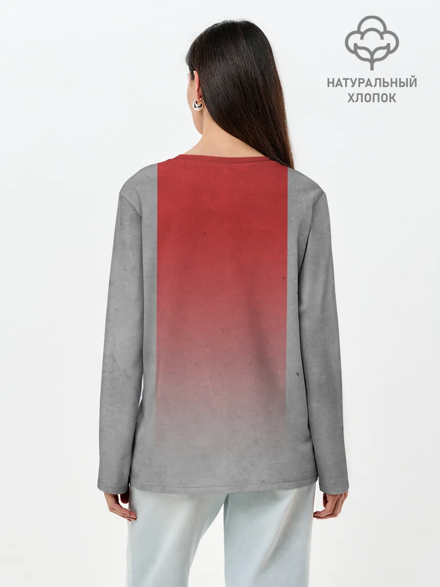 Лонгслив женский. Хлопок / Защитник Отечества