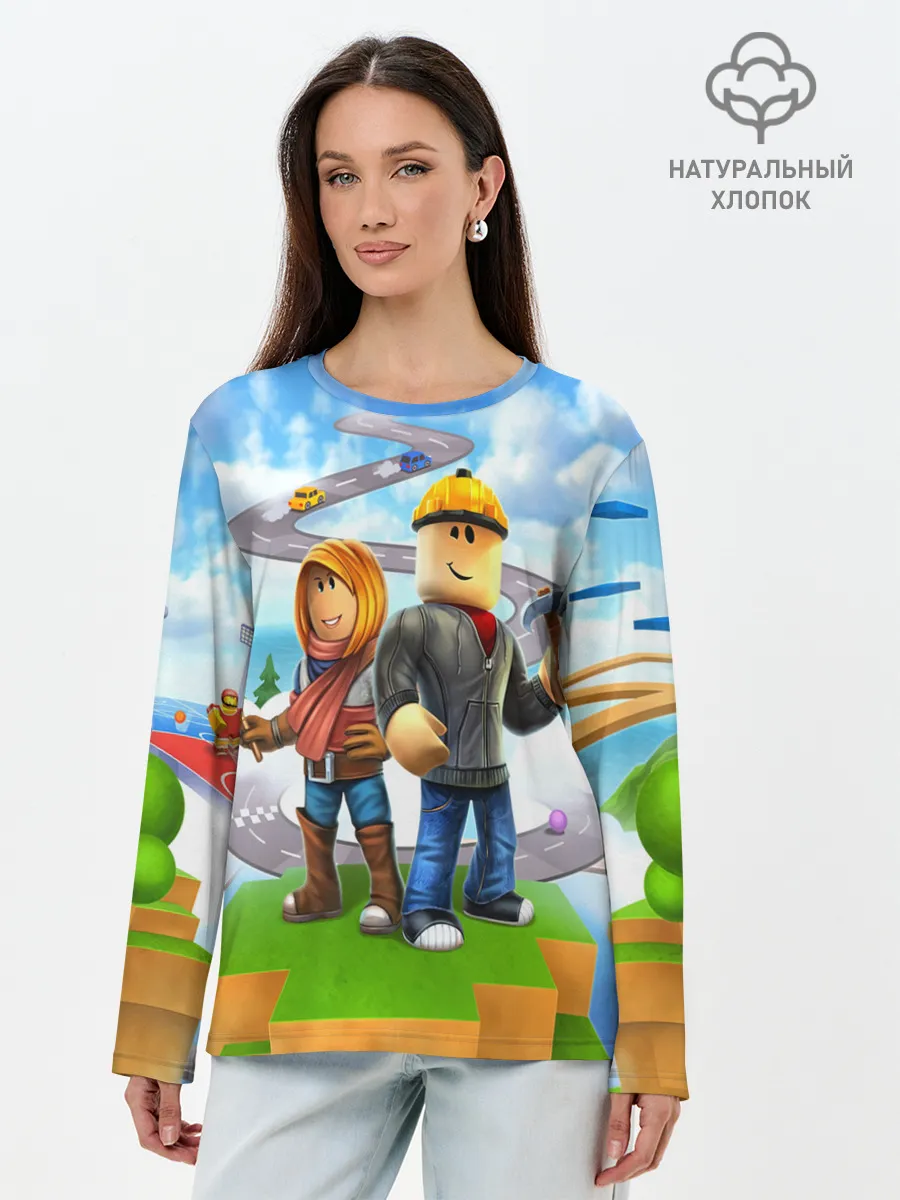 Лонгслив женский. Хлопок / ROBLOX