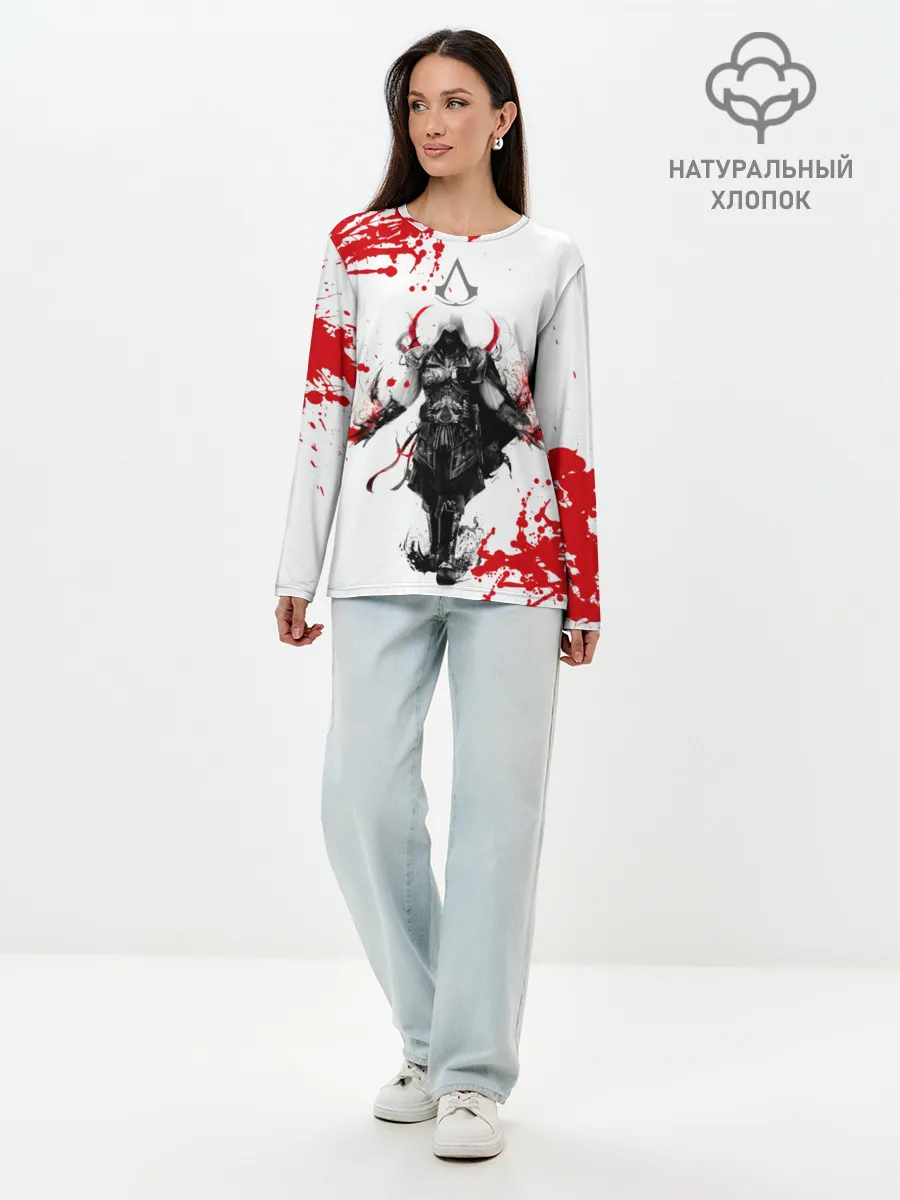 Лонгслив женский. Хлопок / Assassins Creed