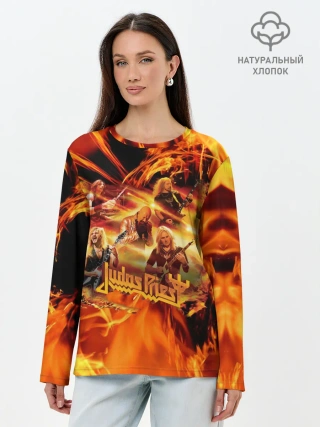 Лонгслив женский. Хлопок / Judas Priest