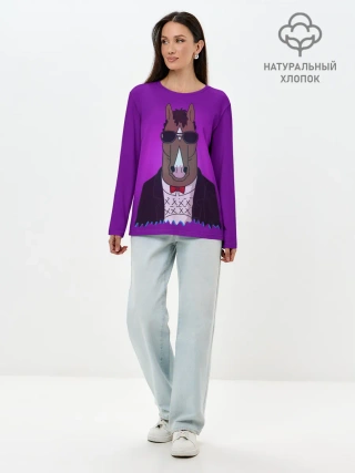 Лонгслив женский. Хлопок / БоДжек Арт 1