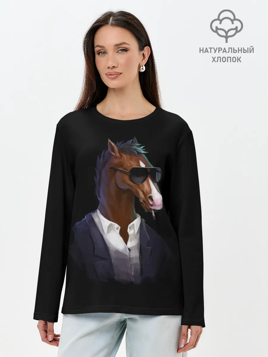 Лонгслив женский. Хлопок / БоДжек Арт 2