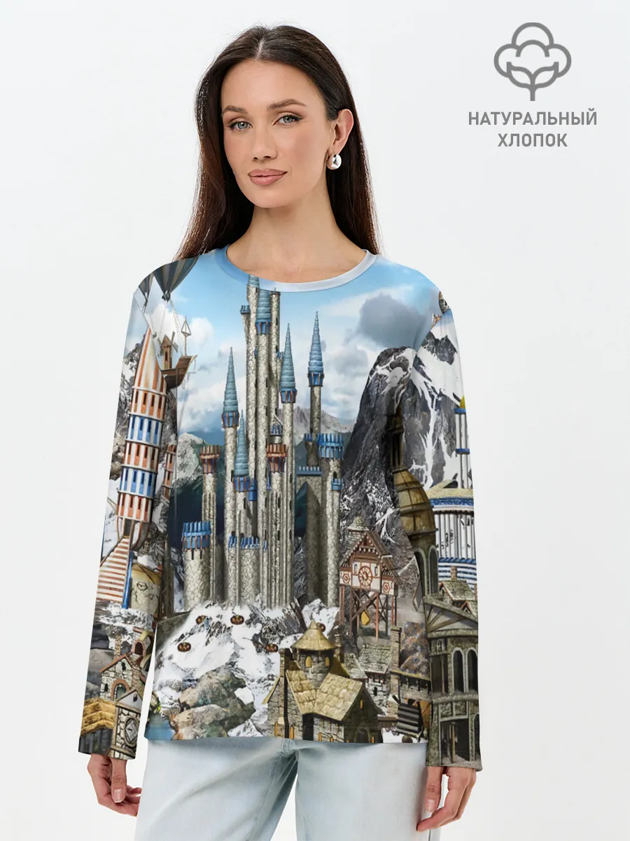 Лонгслив женский. Хлопок / HEROES