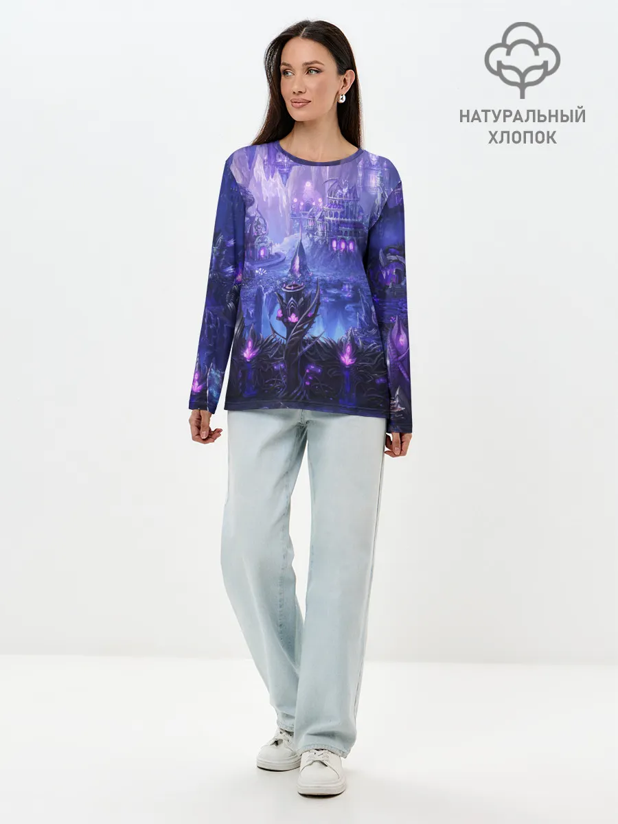 Лонгслив женский. Хлопок / HEROES