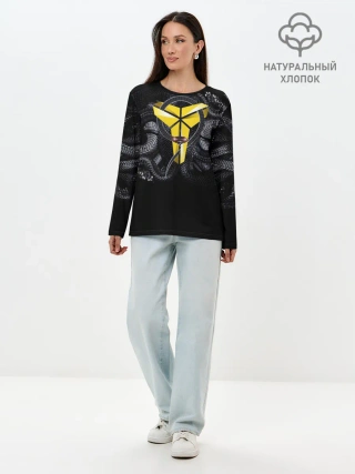Лонгслив женский. Хлопок / Black Mamba Kobe Bryant