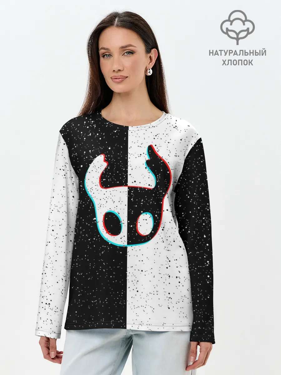 Лонгслив женский. Хлопок / Hollow Knight