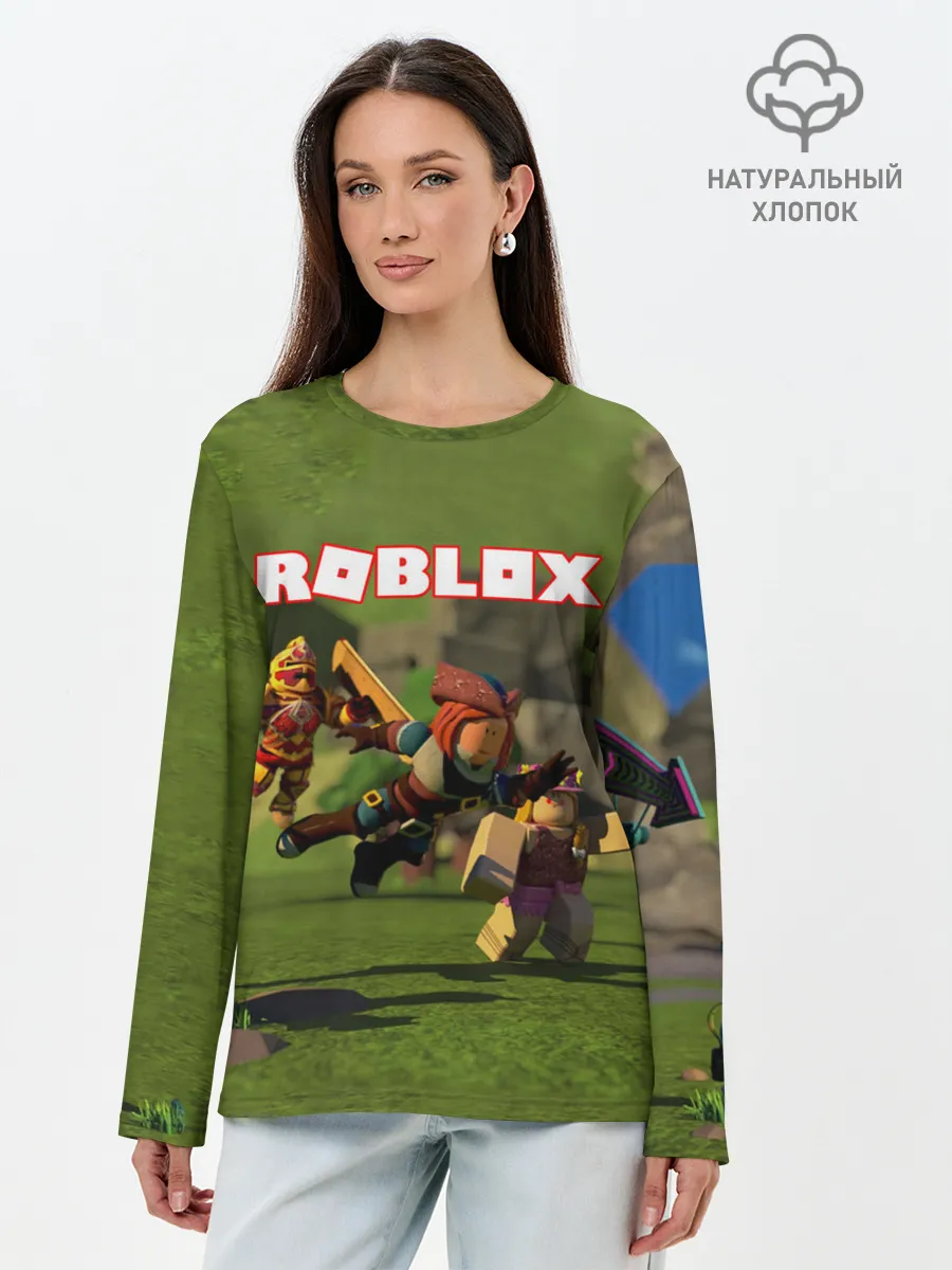 Лонгслив женский. Хлопок / ROBLOX