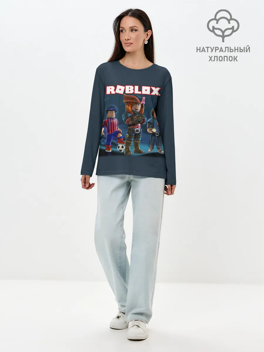 Лонгслив женский. Хлопок / ROBLOX