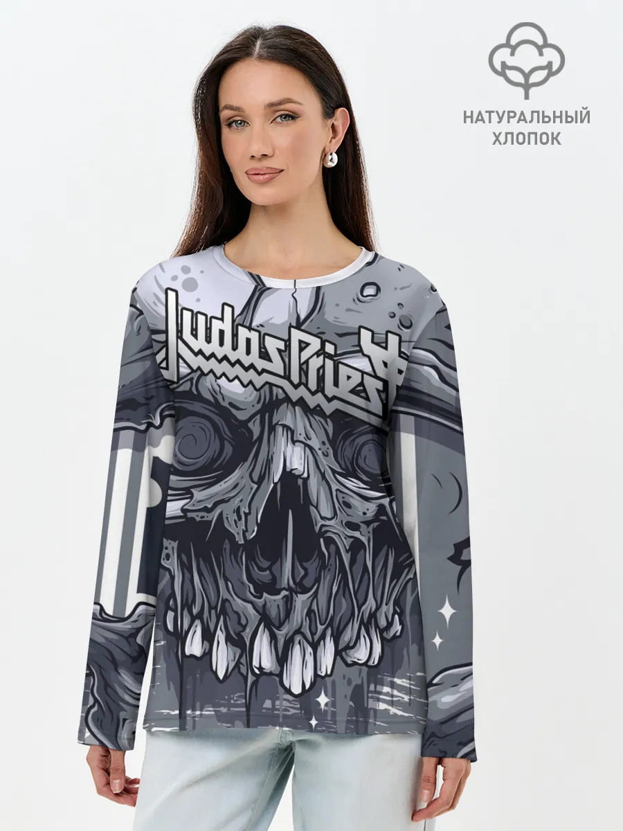 Лонгслив женский. Хлопок / Judas Priest