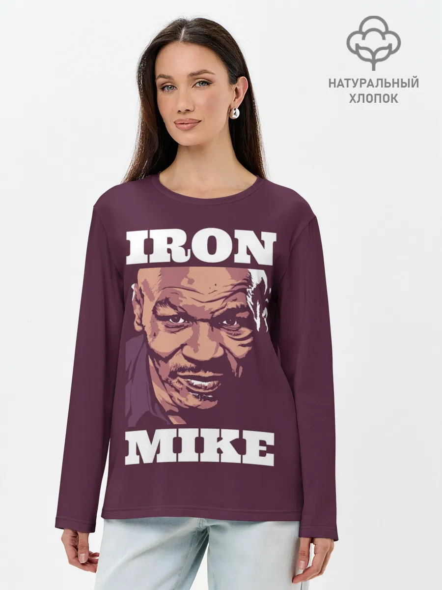 Лонгслив женский. Хлопок / Mike Tyson