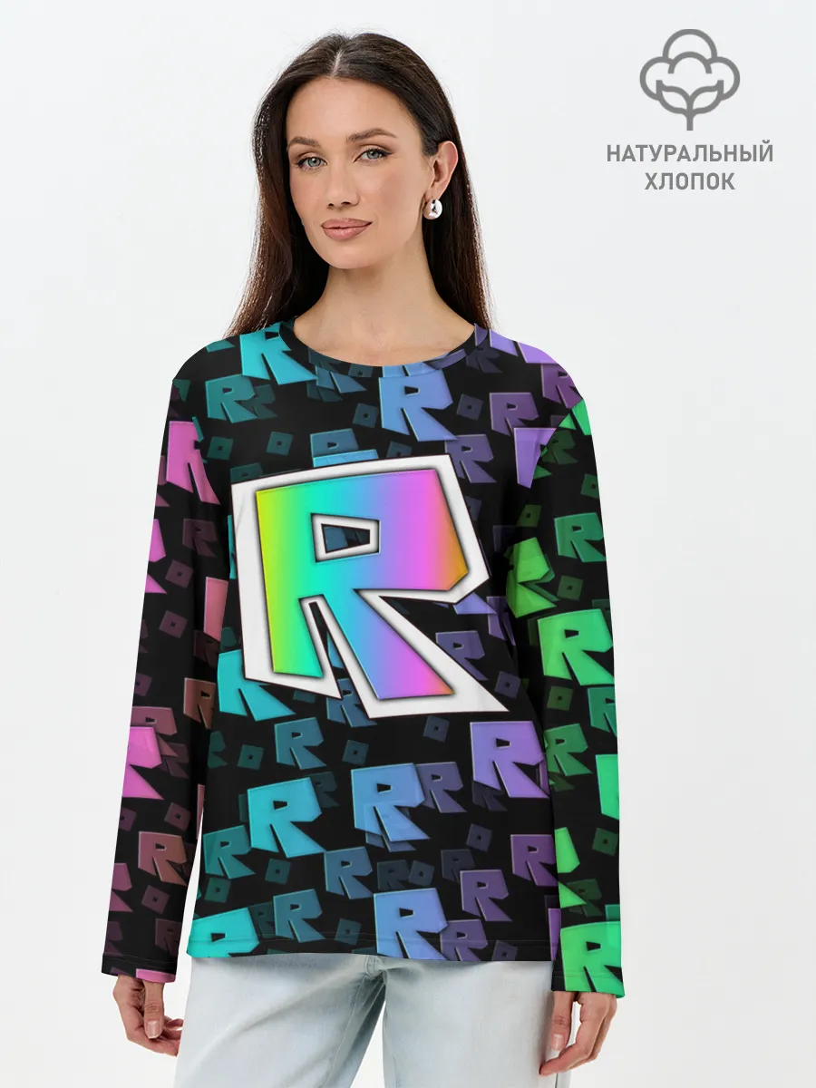 Лонгслив женский. Хлопок / ROBLOX