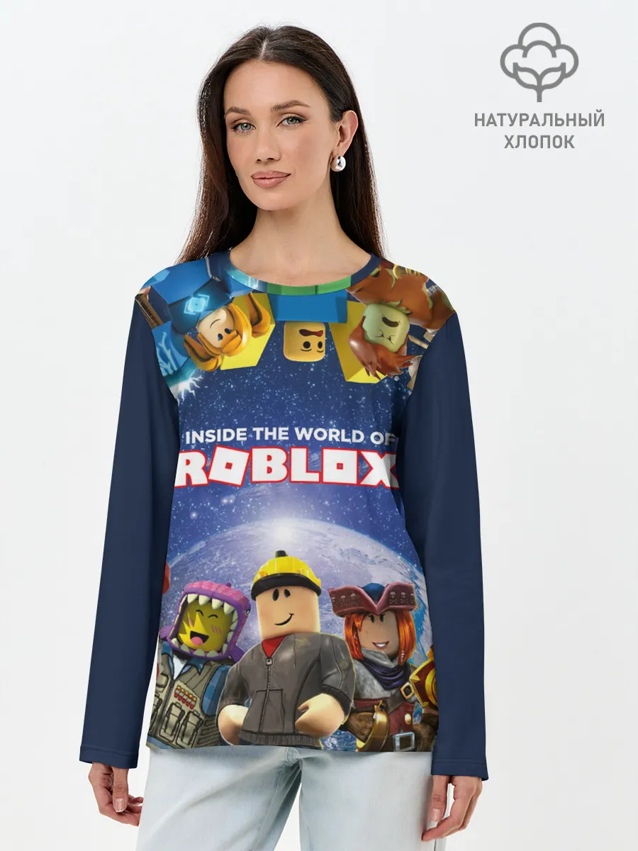 Лонгслив женский. Хлопок / ROBLOX