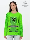 Лонгслив женский. Хлопок / MINECRAFT