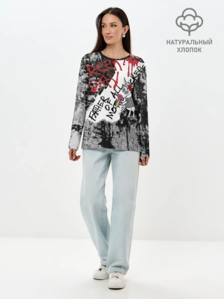 Лонгслив женский. Хлопок / Green Day - Father of All MF