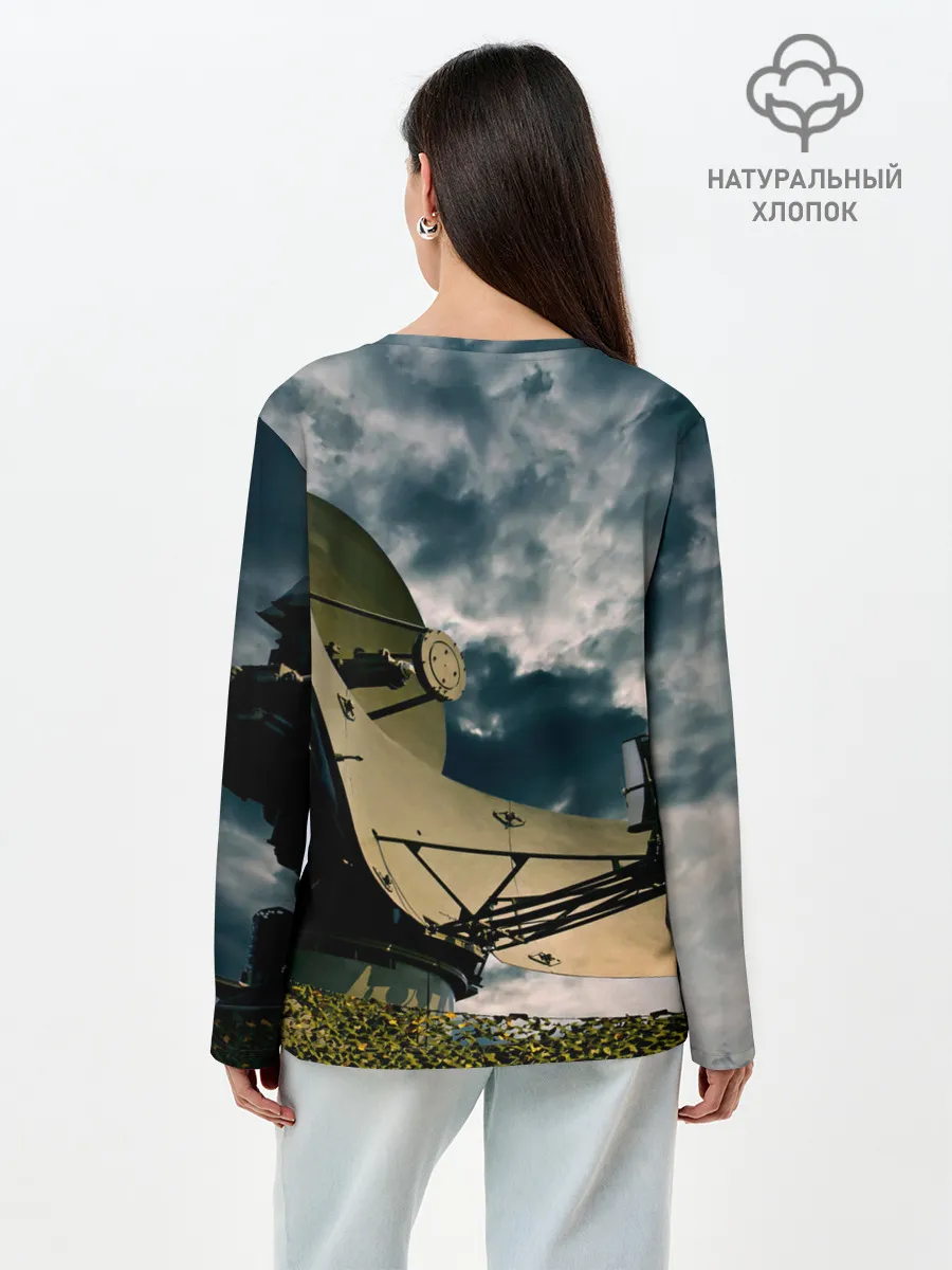 Лонгслив женский. Хлопок / Войска связи