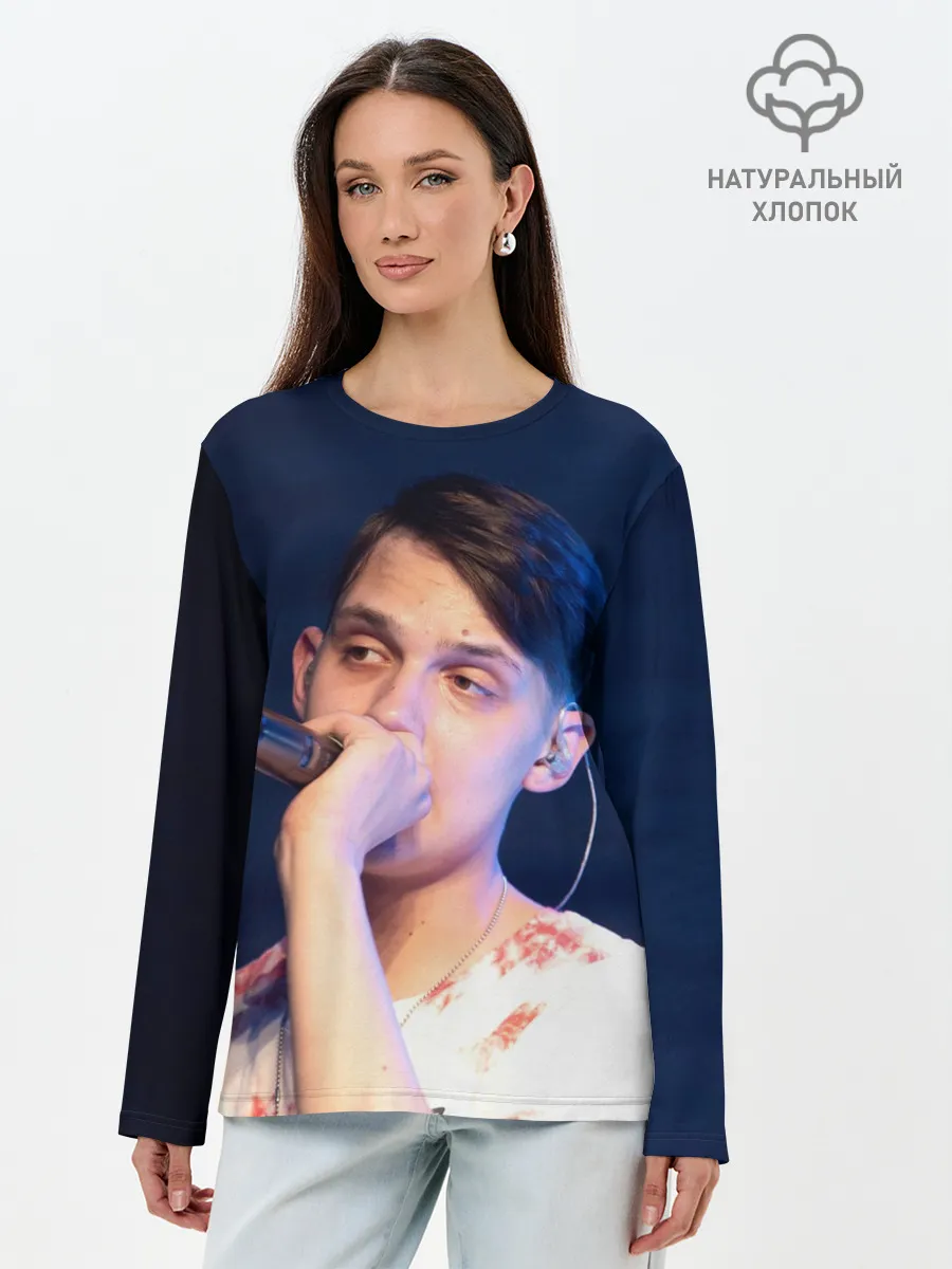 Лонгслив женский. Хлопок / Тима Белорусских