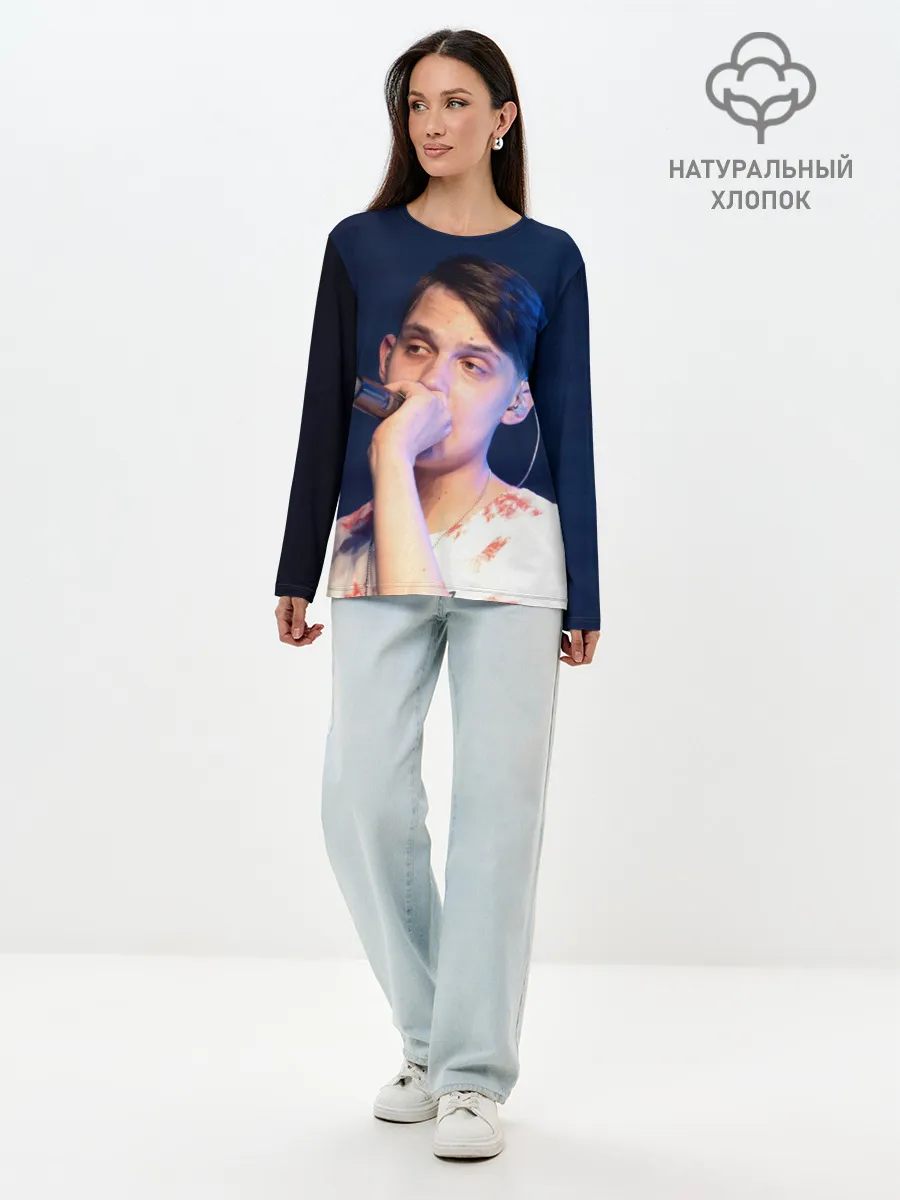 Лонгслив женский. Хлопок / Тима Белорусских