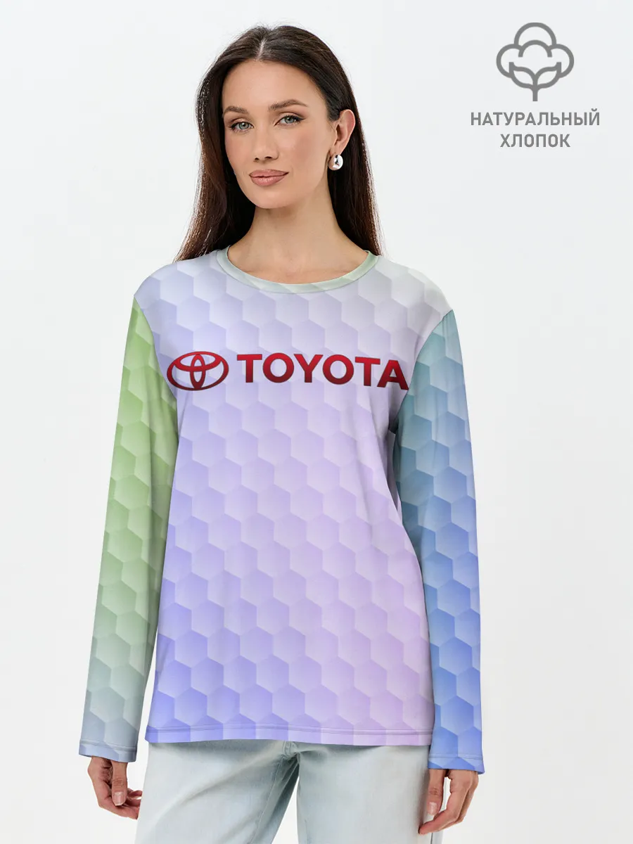 Лонгслив женский. Хлопок / TOYOTA | ТОЕТА