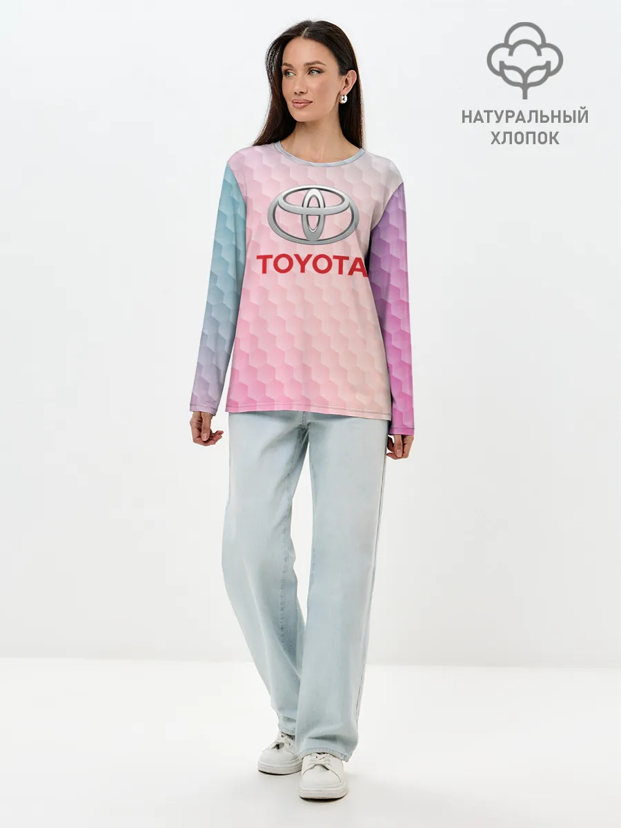 Лонгслив женский. Хлопок / TOYOTA | ТОЕТА
