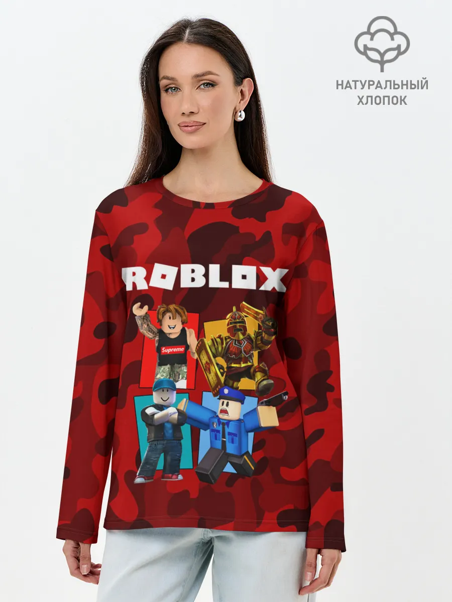 Лонгслив женский. Хлопок / ROBLOX
