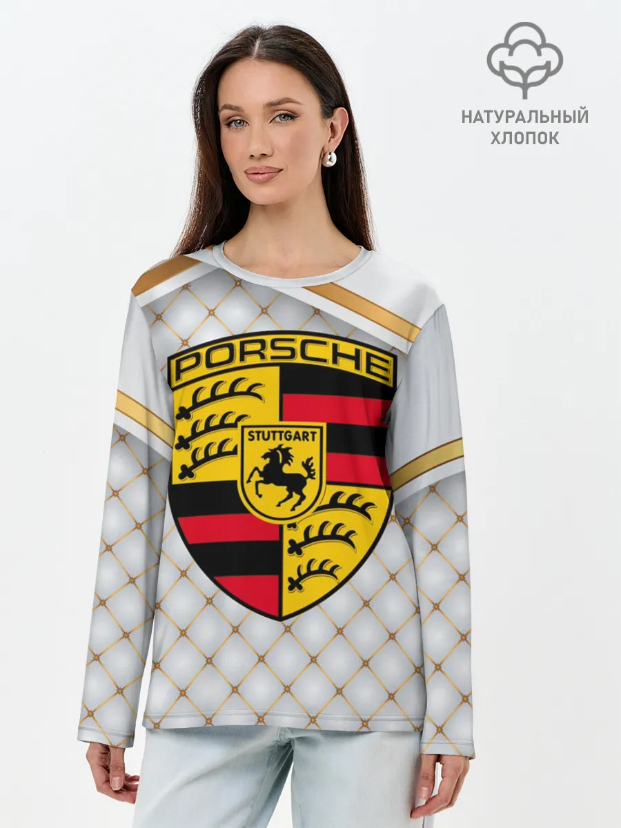 Лонгслив женский. Хлопок / PORSCHE