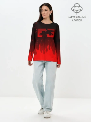 Лонгслив женский. Хлопок / LIMP BIZKIT