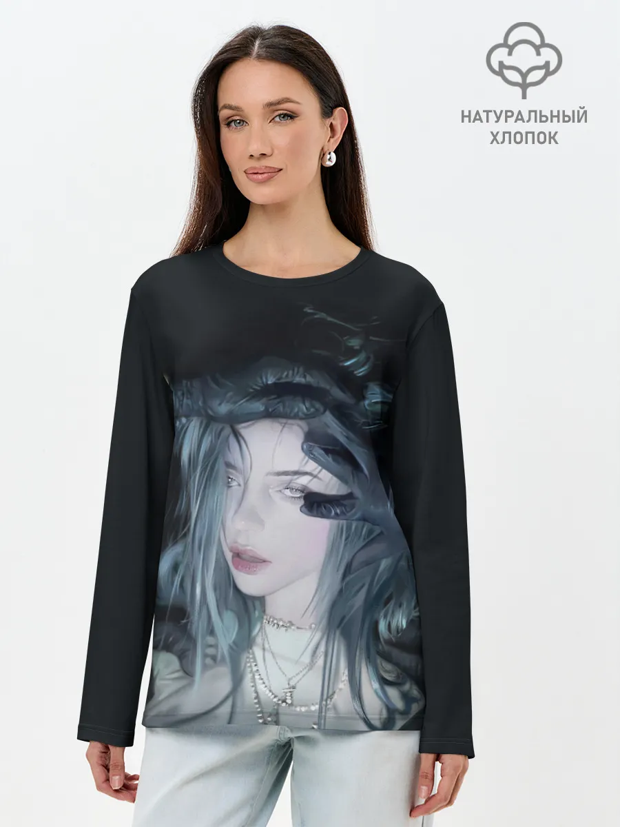Лонгслив женский. Хлопок / BILLIE EILISH
