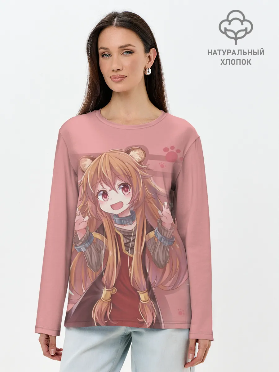 Лонгслив женский. Хлопок / Raphtalia