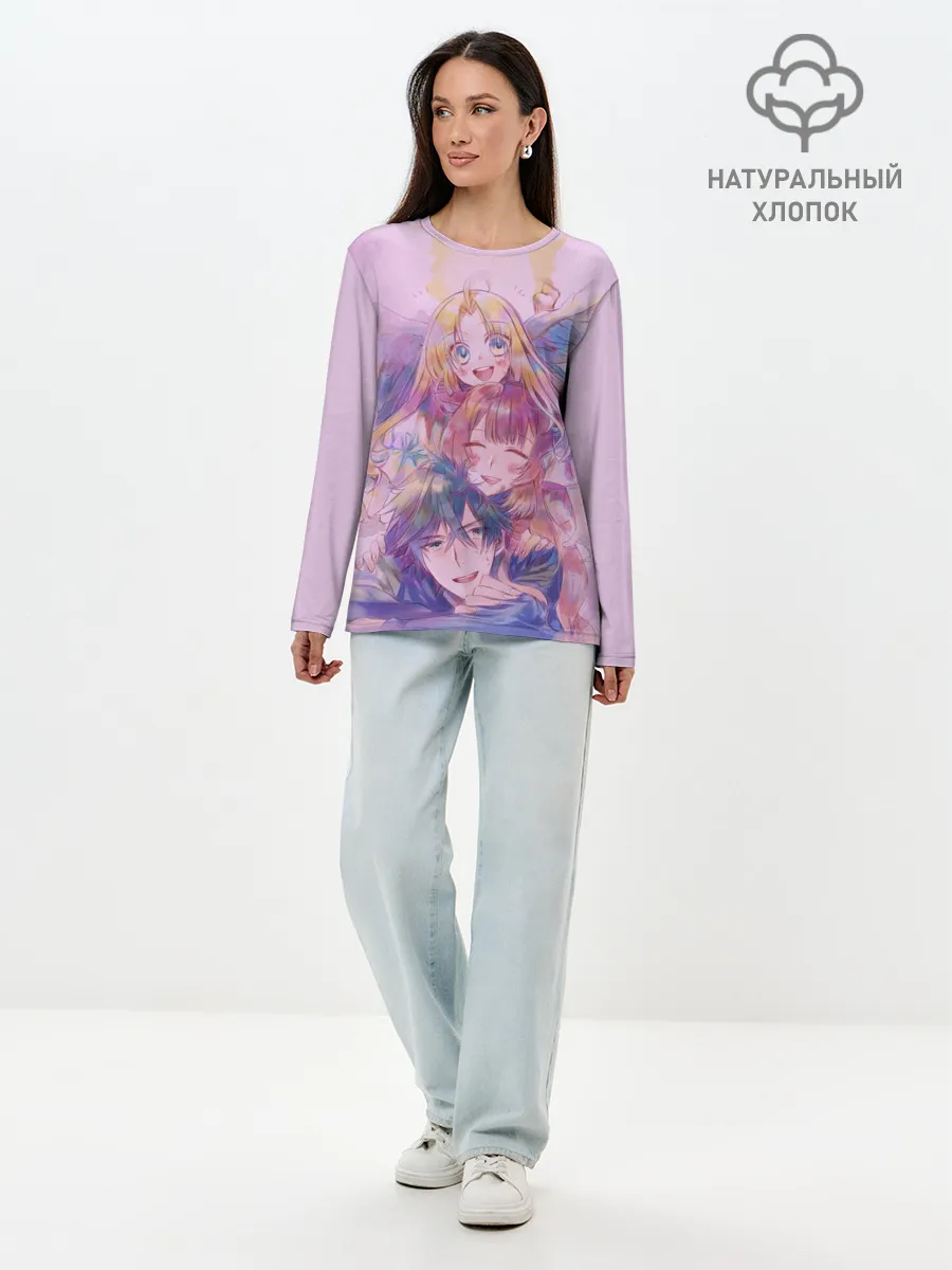 Лонгслив женский. Хлопок / Raphtalia