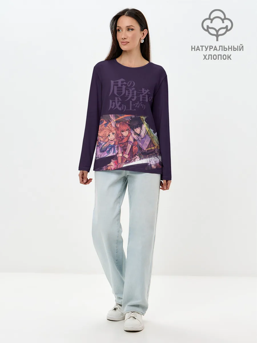 Лонгслив женский. Хлопок / Raphtalia